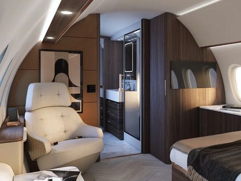 Dassault Unveils Falcon 10X, Its Largest Private Jet With 7,500 Mile Range Airplane Interior Design, Private Plane Interior, Airplane Interior, Private Jet Travel, Private Jet Interior, Falling Behind, Luxury Private Jets, Super Fast Cars, Aircraft Interiors