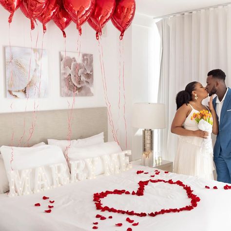 Sweet proposal at @grandbeachmiami ❣️ We can decorate your lodgings for your proposal, whether that be at a hotel or residence, just ask for our Deluxe Decor package 🎈🎈🎈 . . #miamiproposal #proposalexperts #hotelproposal #deluxedecor #proposaldecor #proposalpackages #proposalplanners #proposalphoto #miamibeachproposal Hotel Proposal Ideas, Hotel Proposal, Proposal Photos, Proposal Ideas, Hotel Room, Miami Beach, Hotels Room, Miami, Packaging