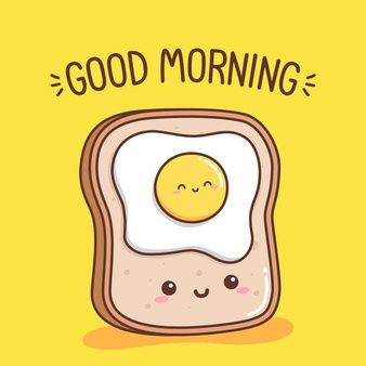 Good Morning Pics Cute, Kawaii Good Morning, Good Morning Cute Cartoon, Good Morning Doodles, Good Morning Cute Images, Good Morning Kawaii, Cute Morning Images, Pan Kawaii, Background For Card