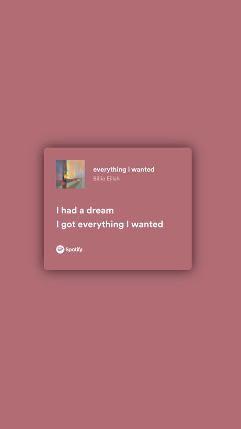 I Got Everything I Wanted, Inspirational Song Lyrics, Cute Quotes For Instagram, Everything I Wanted, I Had A Dream, Meaningful Lyrics, Inspirational Songs, Song Suggestions, Song Lyric Quotes