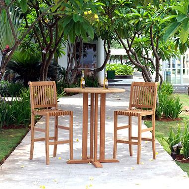 Outdoor Bistro Set Patio, Bistro Table Set, Balcony Bar, Teak Wood Furniture, Bistro Furniture, Teak Outdoor Furniture, Pc Table, Outdoor Bistro Set, Set Table