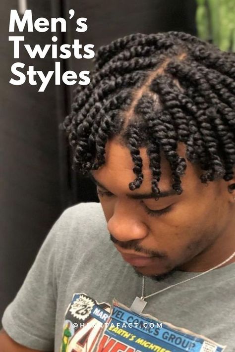 12 Trending Twists for Men (Video + Gallery) | Men's Hairstyle Ideas Men’s Short Twist Hairstyles, Black Men’s Two Strand Twist, Black Hair Twists Men, Two Strand Twists Boys, Large Two Strand Twists Men, Mens Two Strand Twists Hairstyles, Men Short Twists Hairstyles, How To Twist Mens Hair, Twist On Men Hair