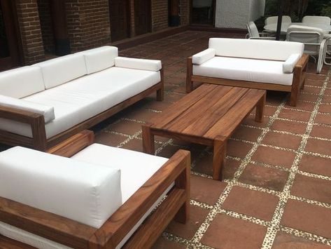 Wooden garden furniture