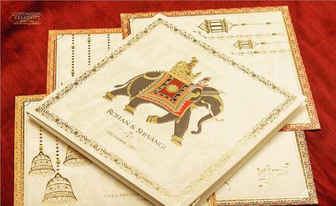 ⠀ The royal elephant - always a classic for your royal wedding!⠀ ⠀ #wedding #weddinginvite #invite #invitation #invites #weddinginvitations… Wedding Invitation Cards Indian, Postcard Invite, Designer Invitation, Invitation Creative, Modern Indian Wedding Invitations, Hindu Wedding Invitation Cards, Wedding Card Design Indian, Simple Wedding Cards, Indian Wedding Invitation Card Design