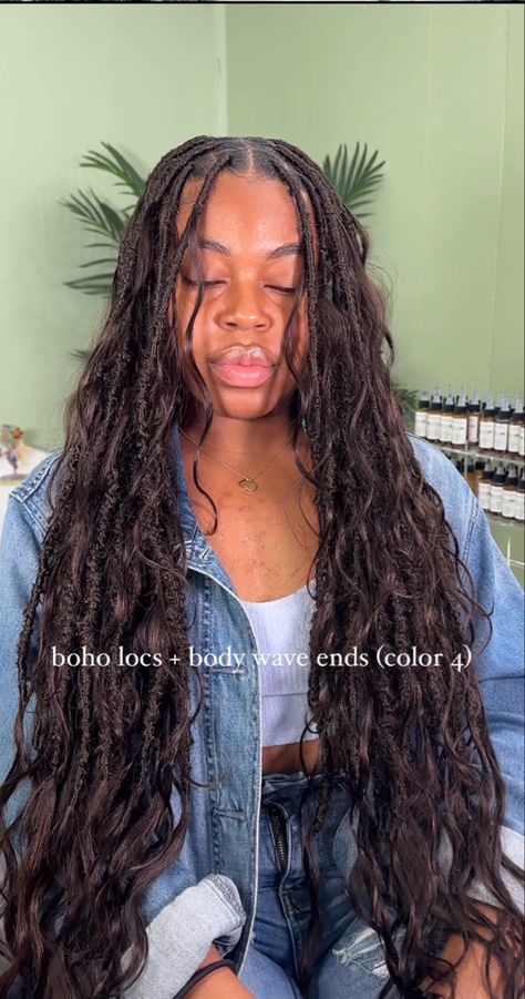 Soft Bohemian Locs, Locs And Bangs, Colored Boho Locs, Short Locs With Curly Ends, Brown Boho Locs, Campus Hairstyles, Soft Locs With Curls, Jah Locs, Italy Birthday