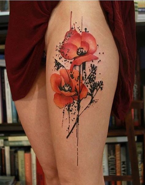 Love this Poppy Flower Tattoos, Poppy Flower Tattoo, Mum Tattoo, Poppies Tattoo, Painting Tattoo, White Tattoo, Cover Up Tattoos, My Books, Flower Tattoo Designs