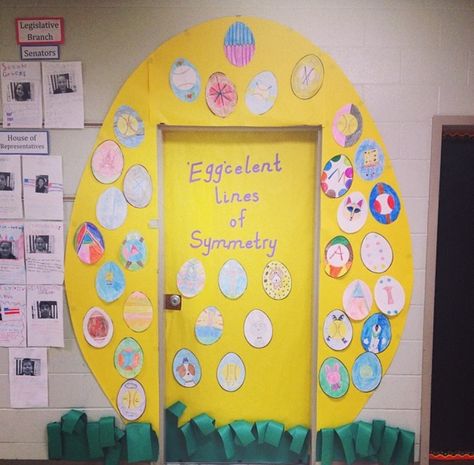 Classroom door decorations for Easter! #classroom #classroomdoor #easter #spring #egg #classroomdoor #classdoor #doordecorations  #mrsgatesclassroom   #classroom  #teacher #Classroommanagement  #classdoor #classroomdoor #decorations  #fourthgrade Spring Decorations For Classroom, Easter Door Decorations Classroom, Spring Door Decorations Classroom, Door Decorations For School, Easter Classroom Door, Door Decoration For Preschool, Bunny Door Decoration, Easter Classroom Decorations, Easter Bunny Door Decoration