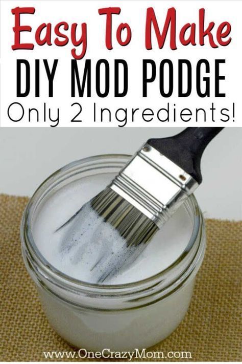 Mod Podge Recipe, Homemade Mod Podge Recipe, Homemade Mod Podge, Mod Podge Projects, Diy Mod Podge, Mod Podge Crafts, Decoupage Diy, Decoupage Furniture, Modge Podge