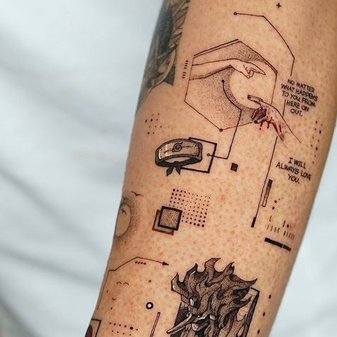 Sai (animetry) seoultattoo : DY LEE on Instagram: "Animetry -Itachi🩸(25cm)
I decided to call the collage style that combines animation and geometry ‘animetry’
@cartielneedles" Sage Of Six Paths Tattoo, Babe Tattoo, Nepal Tattoo, Concept Tattoo, Collage Tattoo, Modern Art Tattoos, Anime Crafts Diy, Collage Style, Sketch Tattoo Design