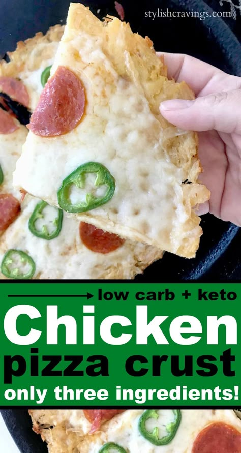 Keto Chicken Pizza Crust, Chicken Pizza Crust, Stylish Cravings, Easy Pizza Crust, Chicken Crust Pizza, Low Carb Low Fat Recipes, Pizza Casserole, Keto Pizza, Pizza Crust Recipe