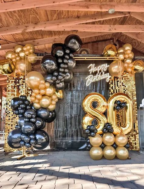 80th Balloon Ideas, 80th Birthday Party Ideas Grandpa, 70th Birthday Balloon Ideas, 60th Birthday Ideas For Dad Decoration, 70th Birthday Party Ideas For Dad, 60th Birthday Ideas For Dad, Old Man Birthday, Happy Birthday Grandpa, 80th Birthday Party Decorations