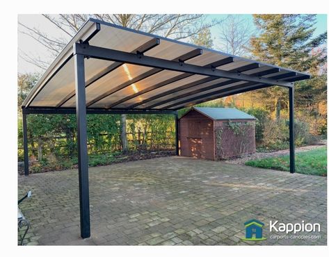 Canopy Carport Design, Canopy Ideas Outdoor, Parking Canopy, Pindaya, Solar Parking, Parking Shed, Shed Roof Design, Car Porch Design, Garage Canopies