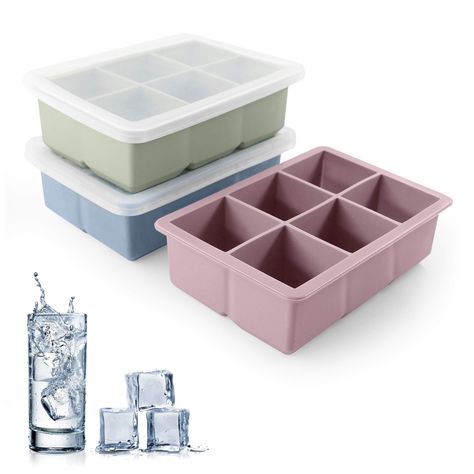 Large Ice Cube Tray, Silicone Ice Trays, Silicone Ice Cube Tray, Ice Cube Maker, Ice Molds, Ice Cube Molds, Ice Cube Trays, Ice Cube Tray, Ice Cubes