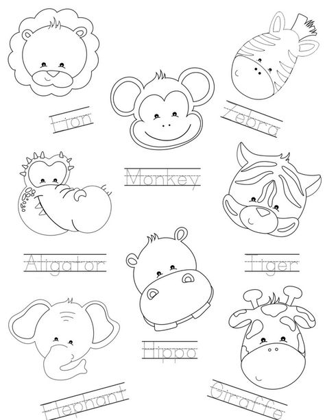 Jungle Animal Theme Preschool, Zoo Animals Preschool Worksheets, Rainforest Worksheets Preschool, Jungle Worksheets Preschool, Zoo Animals Kindergarten, Animals For Preschool Activities, At The Zoo Worksheets, Zoo Worksheets Preschool, The Zoo Activities For Kids