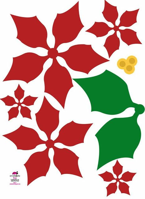 Como hacer nochebuenas de papel Felt Flower Template, Paper Flower Patterns, Leaf Template, Paper Flower Template, Paper Flowers Craft, Poinsettia Flower, Giant Paper Flowers, Christmas Poinsettia, Christmas Flowers