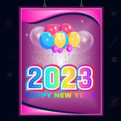 Happy New Year 2023 Template Design 2023 Template, Happy New Year 2023, Happy New Year Greetings, Happy New Year 2019, New Year 2023, New Year Greeting Cards, Blue Poster, Year Of The Rabbit, New Year Greetings