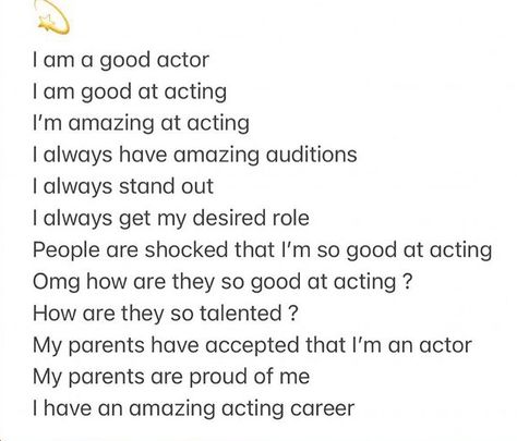 Acting Monologues, Acting Scripts, Career Affirmations, Acting Quotes, Acting Lessons, Affirmations For Success, My Future Job, Career Vision Board, Money Success