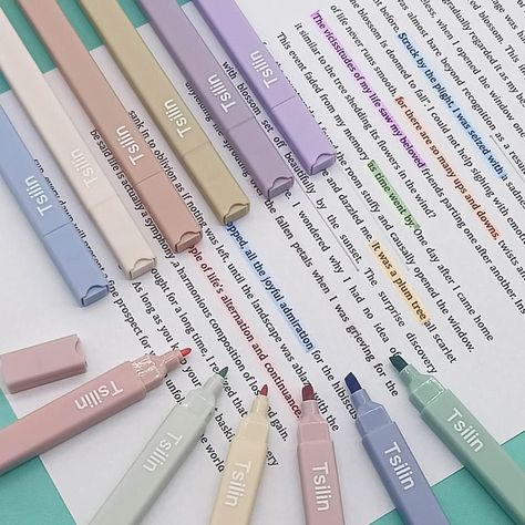 Pastel Highlighters, Nerd Girl Problems, Pastel Highlighter, Highlighter Pen, Highlighters Markers, Bible Coloring, Study Tools, Cute School Supplies, Aesthetic Cute