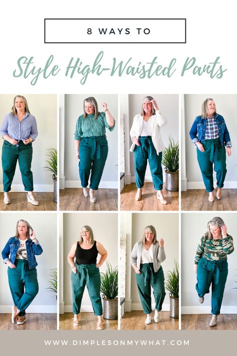 eloquii high-waisted pants || plus-size fashion || fashion for women over 50 Plus-koon Muoti, Plus Size Looks, Plus Size Fashion Tips, Size 16 Women, Look Plus Size, Jupe Short, Pretty Blouses, Over 50 Womens Fashion, Moda Plus Size