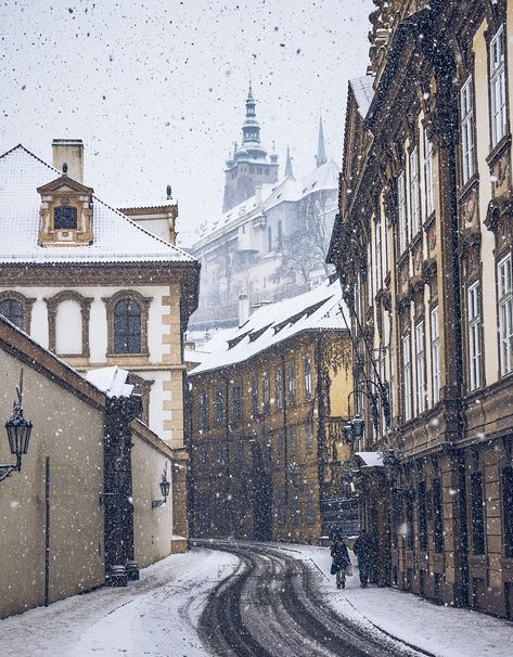 things to do in Prague, visit during a snow fall Prague Winter, Visit Prague, Prague Travel, European City, Living Modern, Prague Czech Republic, Prague Czech, Innsbruck, City Landscape