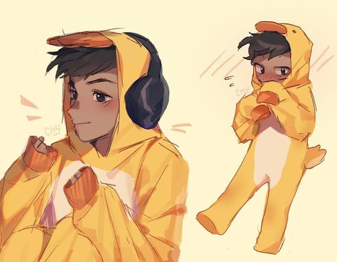 Onesie Drawing, Duck Onesie, Dream Friends, Human Reference, Dream Artwork, Minecraft Youtubers, A Duck, Dream Team, Youtubers