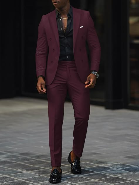 Matric Suits Men, Hollywood Theme Prom Outfits Men, White Tux Black Lapel, Men’s Burgundy Suit Outfit, Bold Suits For Men, Quince Suits For Guys, Business Suits Men Offices, Men’s Wedding Fashion, Business Professional Outfits Men Suits