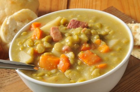 pea and ham soup | Stay at Home Mum Split Pea Soup Crockpot, Longevity Recipes, Ham Hocks, Green Split Peas, Split Pea Soup Recipe, Pea And Ham Soup, Ham Soup, Split Pea Soup, Vegetable Broth