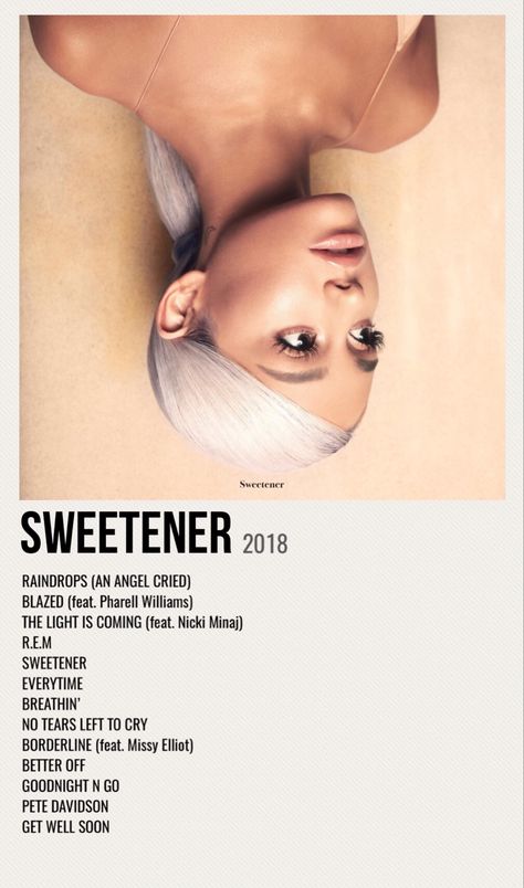 minimal poster of the album sweetener by ariana grande Ariana Grande Poster, Minimalist Music, Ariana Grande Album, Ariana Grande Songs, The Light Is Coming, Vintage Music Posters, Music Poster Ideas, Ariana Grande Sweetener, Film Posters Minimalist