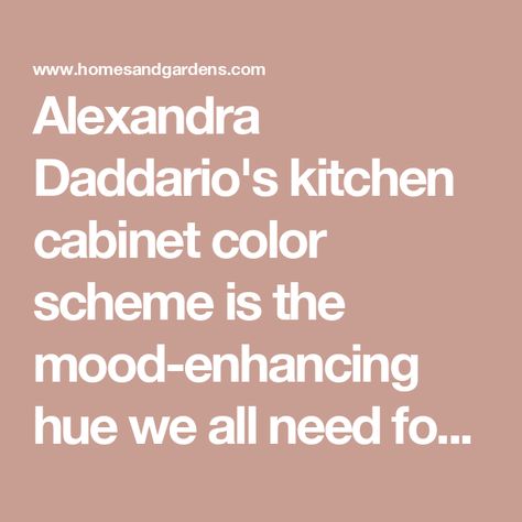 Alexandra Daddario's kitchen cabinet color scheme is the mood-enhancing hue we all need for 2024, say experts Cabinet Color Schemes, Kitchen Cabinet Color Schemes, Kitchen Color Trends, Kitchen Cabinet Color, Teal Kitchen, Cabinet Color, Kitchen Cabinet Colors, Kitchen Color, Alexandra Daddario