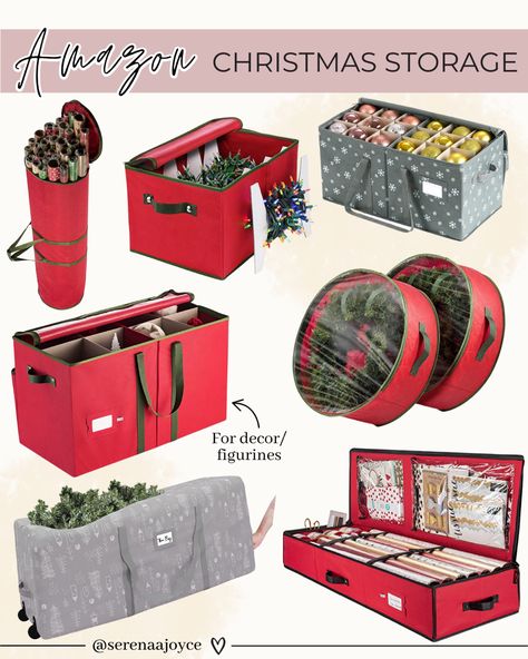 Christmas Garland Storage, Diy Christmas Ornament Storage Ideas, Organizing Christmas Decorations, Christmas Ornament Storage Diy, Christmas Storage Ideas, Holiday Organization Storage, Organized Christmas Decorations, Christmas Organizer, Christmas Decoration Storage