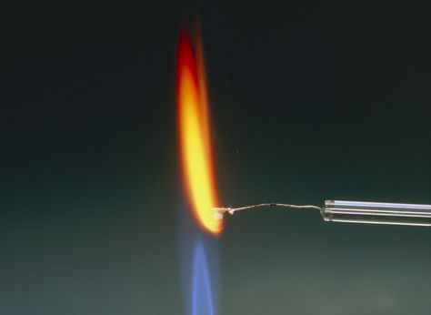 Here's how to perform a flame test and how to interpret the colors you see. You can use a flame test to identify a metal or ionic salt. Flame Test, Materials Science, Science Fair, The Flame, A Metal, See You, Salt, Science, Color