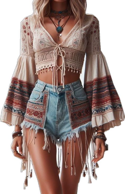 Modern Bohemian Fashion, Boho Style Outfits Bohemian, Boho Summer Outfits Bohemian, Boho 2024, Look Hippie, Hippie Chic Outfits, Looks Hippie, Bohemian Wear, Stile Boho Chic