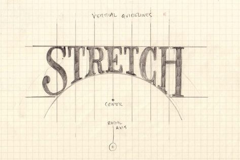 Things To Do On Lined Paper, How To Hand Letter, How To Draw Letters Fonts, Hand Lettering Embellishments, Hand Lettering Layouts, Cool Lettering Styles, Masculine Lettering, Word Composition, Curved Typography