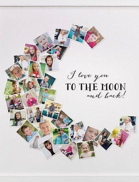 Photo Collage Ideas to Help You Stylishly Display Your Favorite Images Hiasan Bilik Tidur, Collage Des Photos, Collage Foto, Photo Deco, Hiasan Bilik, Customized Photo Gifts, Cadeau Photo, Diy Coasters, To The Moon And Back