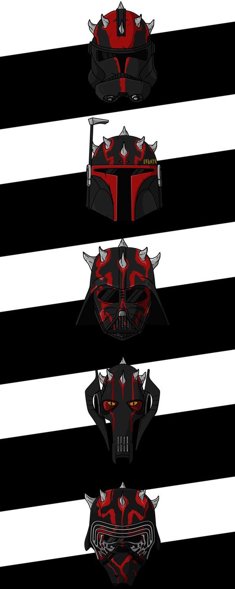 Star Wars Sith Tattoo, Star Wars Sith Art, Star Wars Clone Troopers Art, Mandalorian Helmet Tattoo, Sith Mandalorian, Clone Trooper Tattoo, Clone Wars Tattoo, Mandalorian Sith, Starwars Illustration