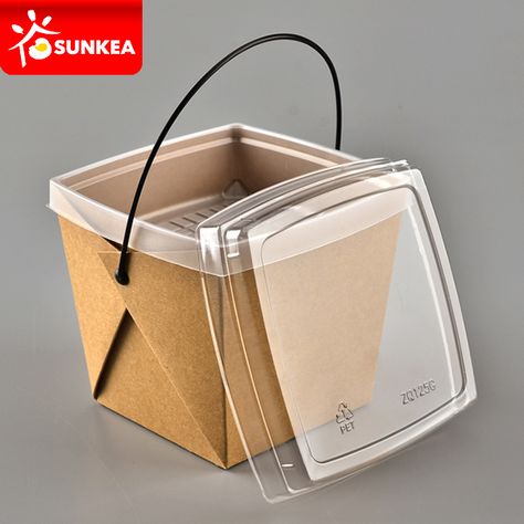 Food Packaging Ideas, Takeout Packaging, Food Delivery Packaging, Salad Packaging, Paper Container, Takeaway Packaging, Food Paper, Disposable Food Containers, Food Business Ideas