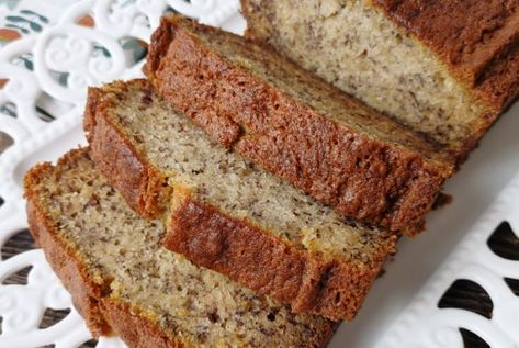 Secret Ingredient SUPER MOIST Banana Bread Secret Ingredient Banana Bread, Allrecipes Banana Bread, Banana Bread Recipe Mayo, Mayo Banana Bread Recipe, Mayonnaise Banana Bread, Mayo Banana Bread, Banana Bread Recipe With Mayonnaise, Banana Bread Recipe With Mayo, Banana Bread With Mayo