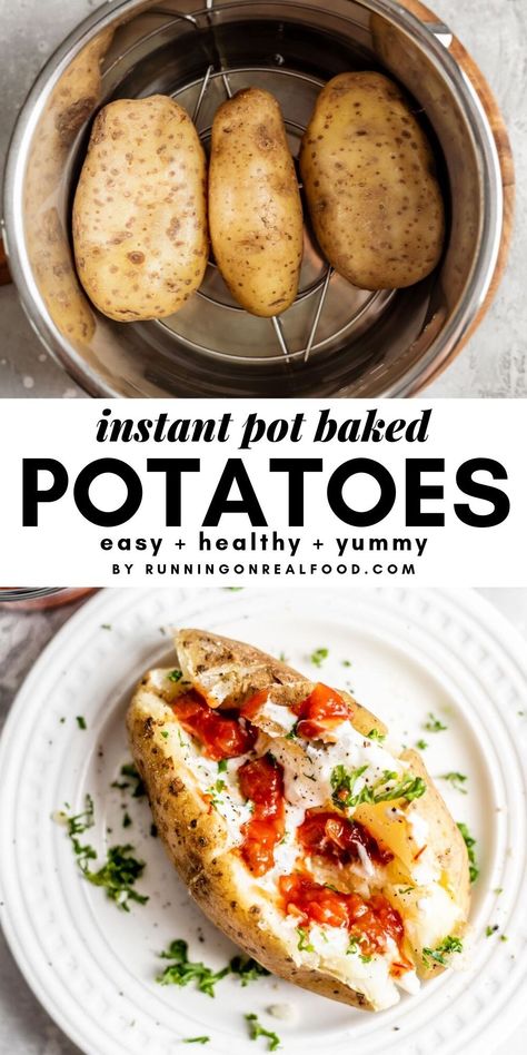 Brewers Yeast Benefits, Instant Pot Baked Potatoes, Easy Baked Potato, Nutritional Yeast Recipes, Making Baked Potatoes, Vegan Instant Pot Recipes, Plantbased Recipes, Baked Potato Recipes, Healthy Instant Pot Recipes