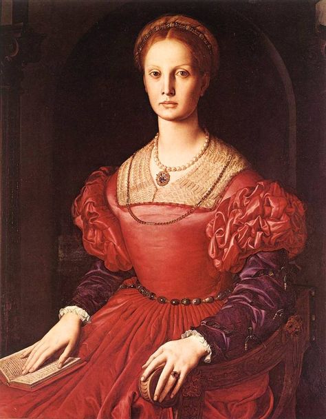 Renaissance-women-portraits-paintings-of-women-Agnolo-Bronzino-canvas__Agnolo Bronzino - Portrait of Lucrezia Panciatichi, c. 1540 Elizabeth Bathory, Julie Delpy, Istoria Artei, Uffizi Gallery, William Turner, Jane Seymour, Art Classique, 16th Century, Dracula