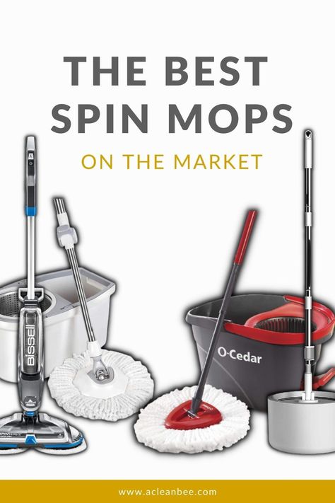 The best spin mops for every hard surface floor. From budget friendly to eco-friendly there is a great spin mop for every household. #cleaninghacks #cleaningtips #cleanfloors #spinmop #bestmop #cleanhome #cleanhouse #cleaningtipsandtricks Best Mop, Spin Mops, Mop System, Natural Cleaning Recipes, Chemical Free Cleaning, Diy Cleaning Solution, Spin Mop, Microfiber Mops, Mop Pads