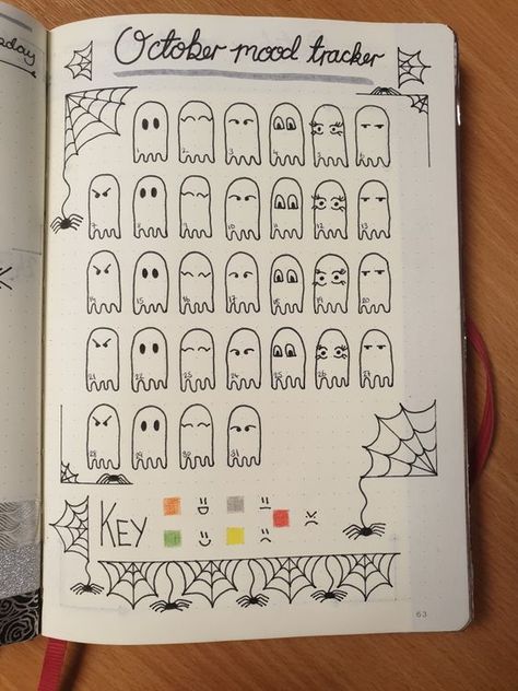 November Bullet Journal Mood Tracker, October Mood Tracker, Journal Memories, Bullet Journal Halloween, November Bullet Journal, Bullet Journal Mood Tracker, Bullet Journal October, Journal Mood Tracker, October Mood