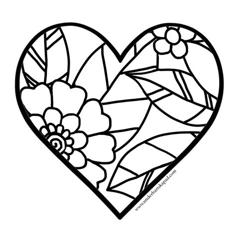 Heart Mandala, Kids Sunday School Lessons, Kindergarten Worksheets Free Printables, Message Of Encouragement, Heart Coloring Pages, Kindergarten Worksheets Printable, Heart Printable, Printable Adult Coloring Pages, Easy Coloring Pages