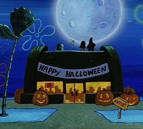 Halloween 90s Movies, Spongebob Halloween, Halloween Wallpaper Iphone, Season Of The Witch, Tapeta Pro Iphone, Halloween Aesthetic, Halloween Cartoons, Spooky Scary, Arte Obscura