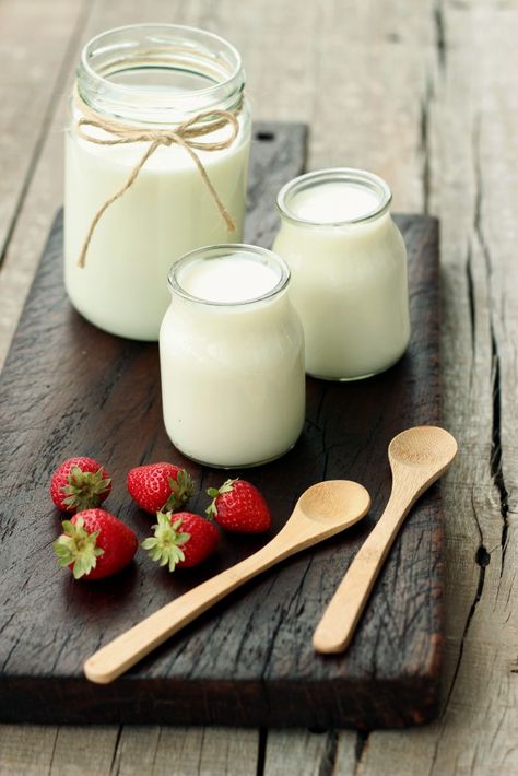 Homemade Yogurt Recipes, Diy Yogurt, Resep Smoothie, Homemade Yogurt, Yogurt Recipes, Side Recipes, Kefir, Easy Homemade, Recipe Using