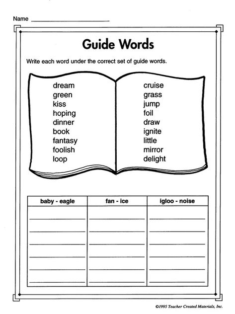 Thesaurus Activities, Dictionary Activities, Free English Worksheets, Dictionary Skills, Dictionary Entry, Worksheets For Grade 3, Guide Words, Library Skills, English Worksheet