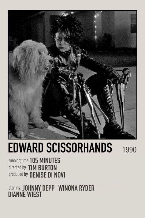 Edward Scissorhands Edward Scissorhands Movie, Johnny And Winona, Johnny Depp And Winona, Edward Scissor, Scissor Hands, Novi Stars, Johnny Depp Movies, Tim Burton Art, Tim Burton Films