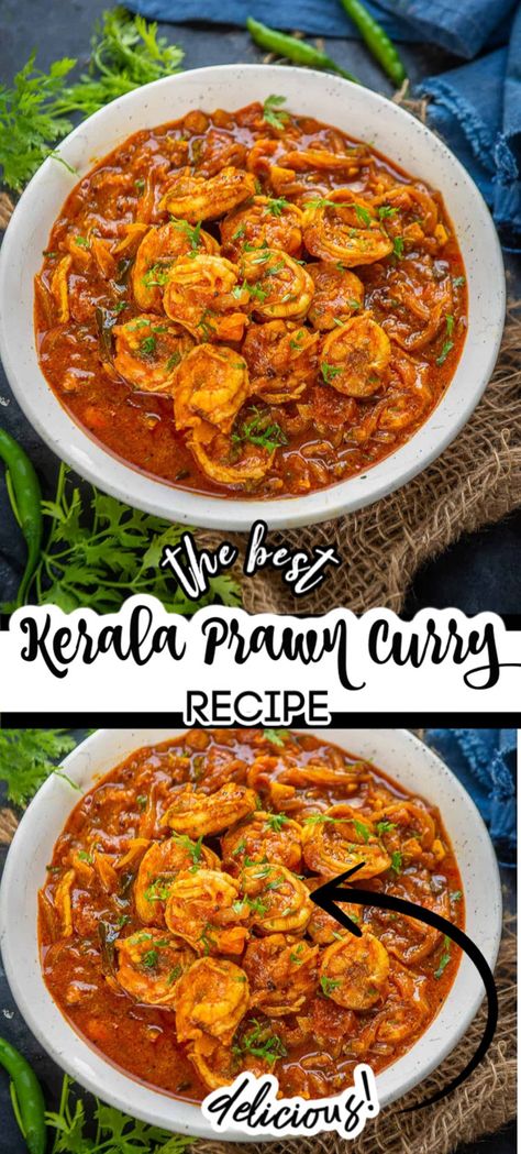 Easy Prawn Recipes, Prawn Curry Recipe, Prawn Dishes, Shrimp Curry, Veg Curry, Prawn Curry, Prawn Recipes, Curry Shrimp, Kerala Food