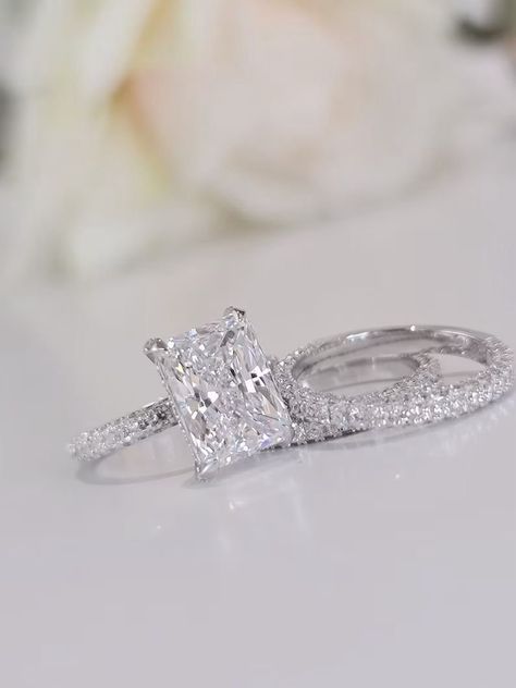 Want 30% off? Enter SAVE30 during checkout. https://etsy.me/3mpq23H #etsy #nityadiamjewels #etsyfinds #etsygifts #etsysale #etsycoupon #shopsmall Radiant Cut Engagement Ring, Swirl Engagement Rings, Radiant Cut Engagement Rings, Hot Makeup, Engagement Rings Bridal Sets, Dream Engagement, Diamond Bridal Sets, Radiant Cut Diamond, Lab Grown Diamonds Engagement