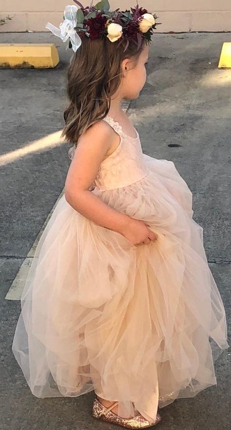 Blush MAGIC French lace and silk tulle dress for baby girl Flower girl dress blush princess dress tu Girls Couture Dresses, Champagne Flower Girl, Princess Tutu Dresses, Flower Girl Dresses Champagne, Baby Flower Girl, Blush Flower Girl Dresses, Champagne Flowers, Holy Communion Dresses, Pink Flower Girl Dresses