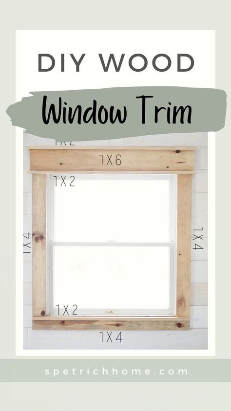 Looking for an easy and beginner-friendly DIY project to spruce up your interior? Check out our DIY Window Trim Ideas! From simple wood strips to intricate designs, we have something for everyone. In no time at all, you can transform the look of your windows and add a personal touch to your home. Please visit us for more DIY Home Projects and Beginner-Friendly Woodworking Projects! Simple Window Trim, Window Trim Ideas Interior, Wood Window Trim, Diy Window Frame, Craftsman Style Homes Interior, Farmhouse Window Trim, Craftsman Style Trim, Windows Style, Diy Window Trim